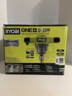 RYOBI ONE+ 18V HP 1/2 in. Brushless Cordless Mud Mixer (Tool Only) NEW!