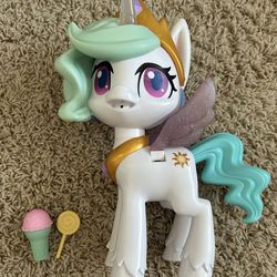 My Little Pony MLP Magical Kiss Unicorn Princess Celestia 10” interactive toy