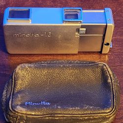 Vintage Minolta Mini 16 Camera With Case 