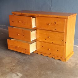 Big Wooden Dresser 64 inches long and 49 inches tall