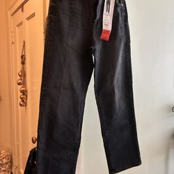 Black Denim Jeans-Size 8
