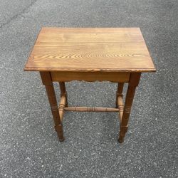 Vintage Wooden Side Table 