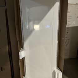 STORE+ 34 in. x 72.6 in. 2-Piece Direct-to-Stud Alcove Shower End Wall Set in White 