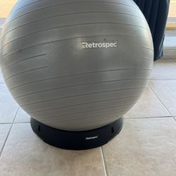 Retrospect Exercise Ball With Stand