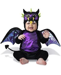Costumes Baby Dragon Child Costume (Classic Black/Purple, Medium (12-18 Months))