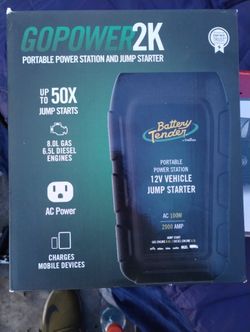 Go Power 2K Portable Power Station And Jump Starter