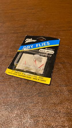 Vintage Seven Seas Products - White Miller Dry Flies (Unopened Pack of 3)