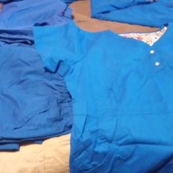 3x Scrub Tops And Pants 