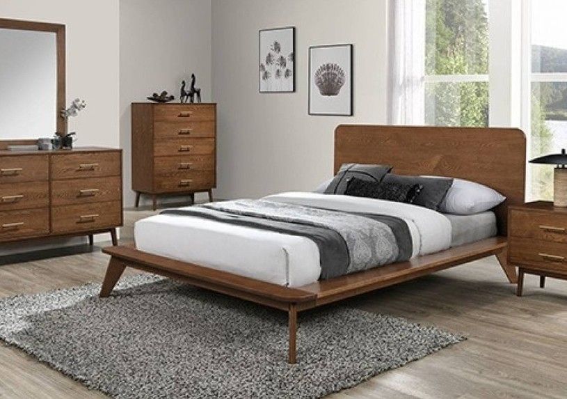 Stathell MCM Queen Platform Bed
