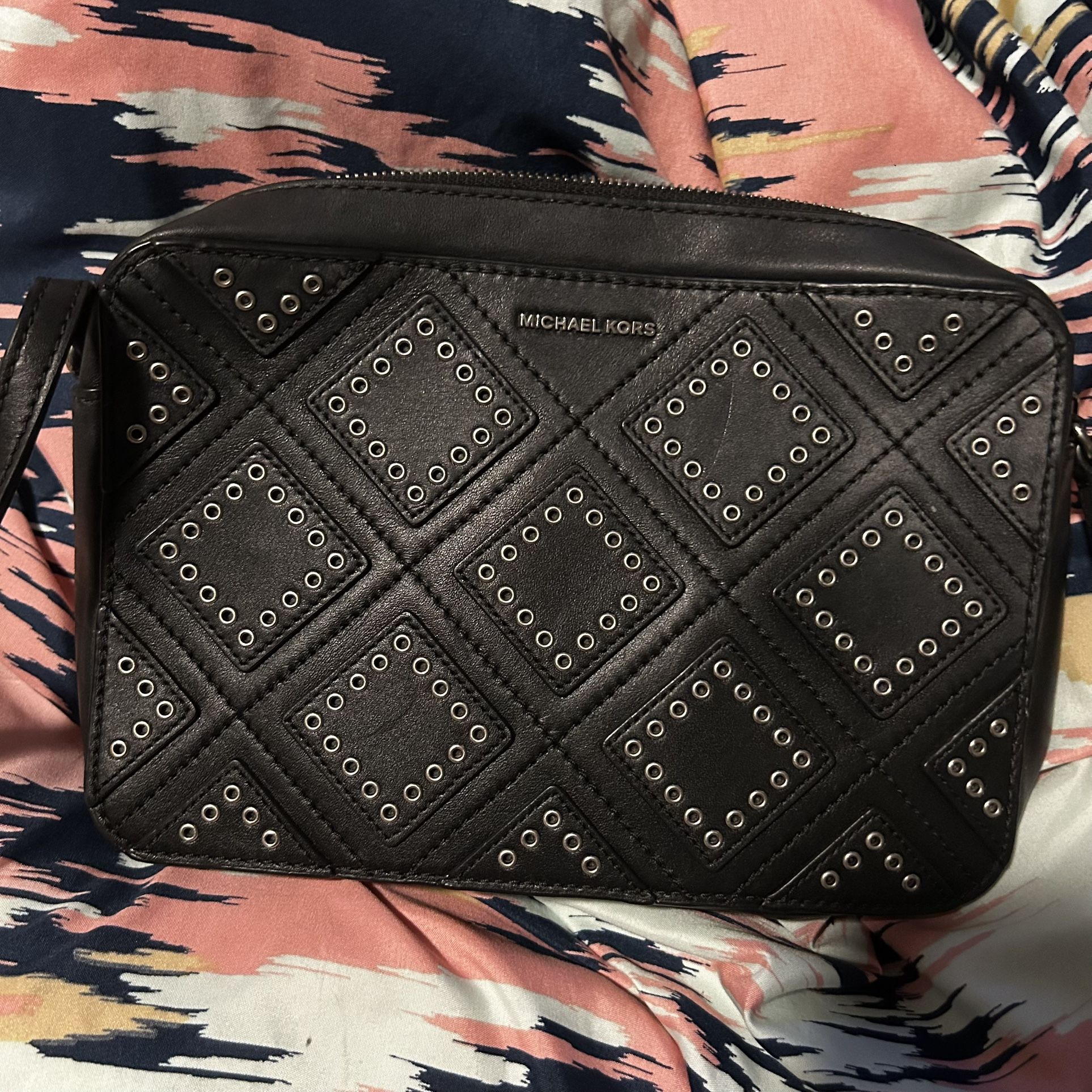 Michael Kors Diamond Grommet Crossbody 