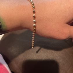 Pulsera De 3 Oro Laminado 