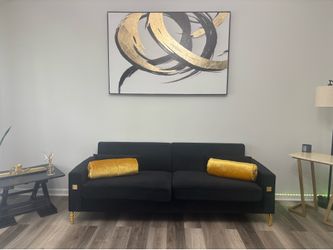Couch and art