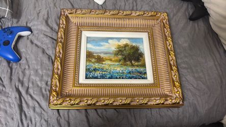 Vintage meadow with a tree