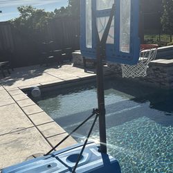 Pool basketball hoop