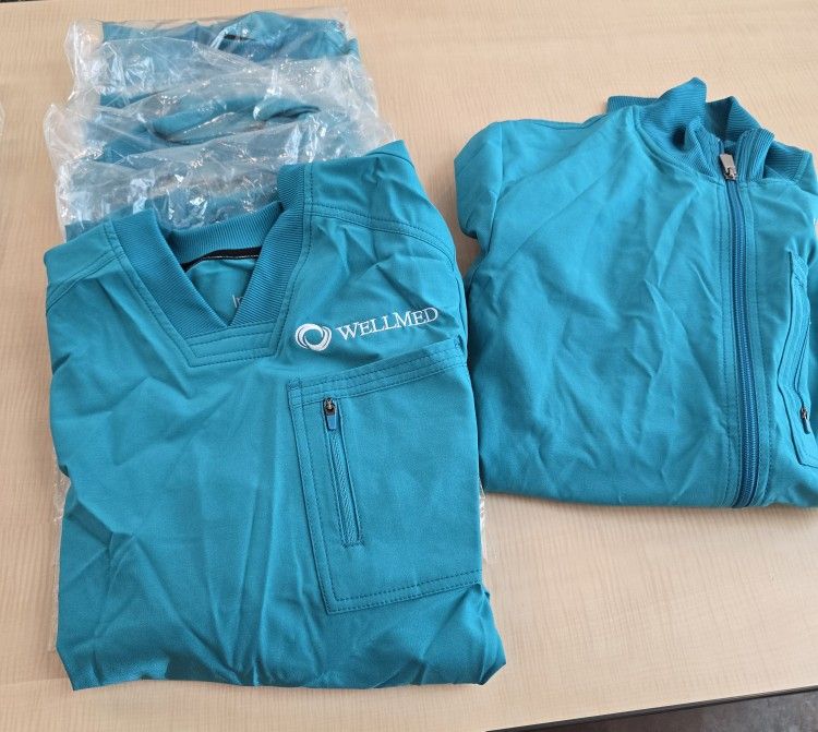 Teal Infinity Athletic Fit Brand Unisex Scrubs $20 each obo