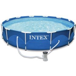 Intex Circular Pool  With Pump - 12’ X 30” H