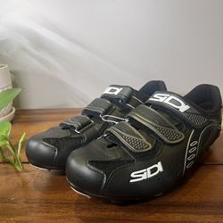 Sidi Carbón Millenium Bike Cycling Black Shoes Men’s Size EU 43 / US 9M