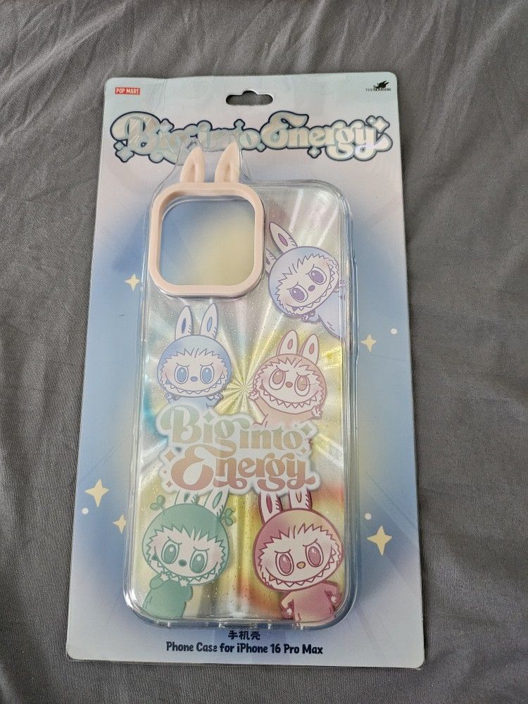 POP MART Big Into Energy Labubu iPhone 16 Pro Max phonecase