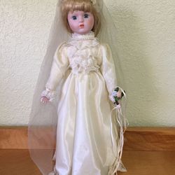Bride Vintage Porcelain Doll
