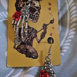 Skeleton Hand Earrings