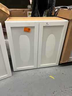 Courtland 30 in. W x 12 in. D x 30 in. H Assembled Shaker Wall Kitchen Cabinet in Polar White