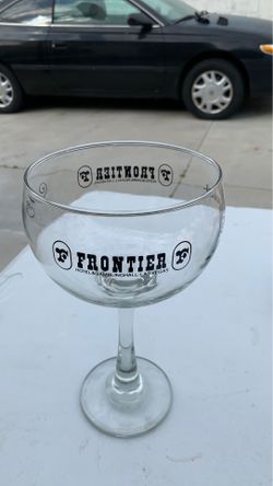 Vintage Frontier casino margarita glass