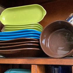 Fiesta Ware Square Plates