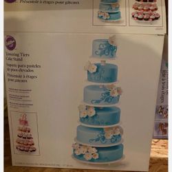 Wilton Towering Tiers Cake Stand 6 Tiers, Assemble Together Or Separate, Rare