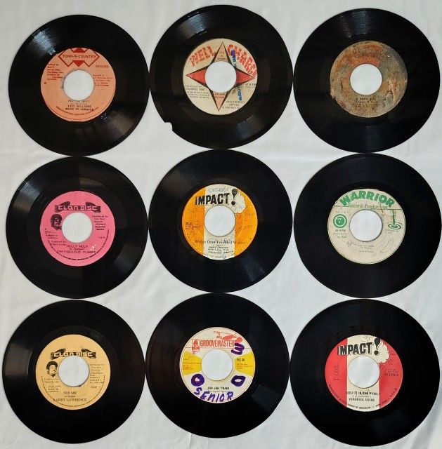 1970s ROCKSTEADY 45 Lot of 9 Cleaned & Tested