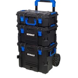 Kobalt CaseStack Rolling Tool Box Stackable Storage System