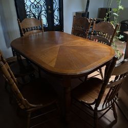 Wooden Dining Table And Chairs 