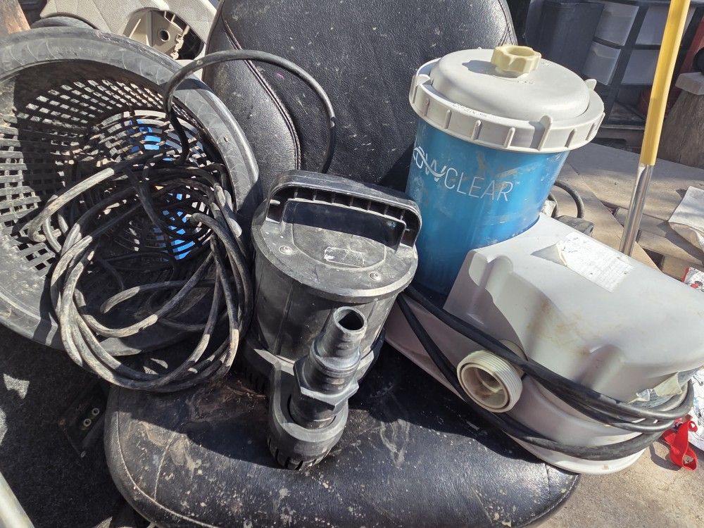Pool Filter/ Pump And Sump Pump