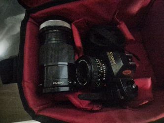 Canon 35mm Film Camera with Two Lenses