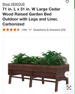 NEW VEIKOUS ELEVATED RAISED GARDEN BED