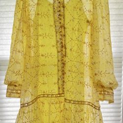 Embroidery Knee Length Cloth