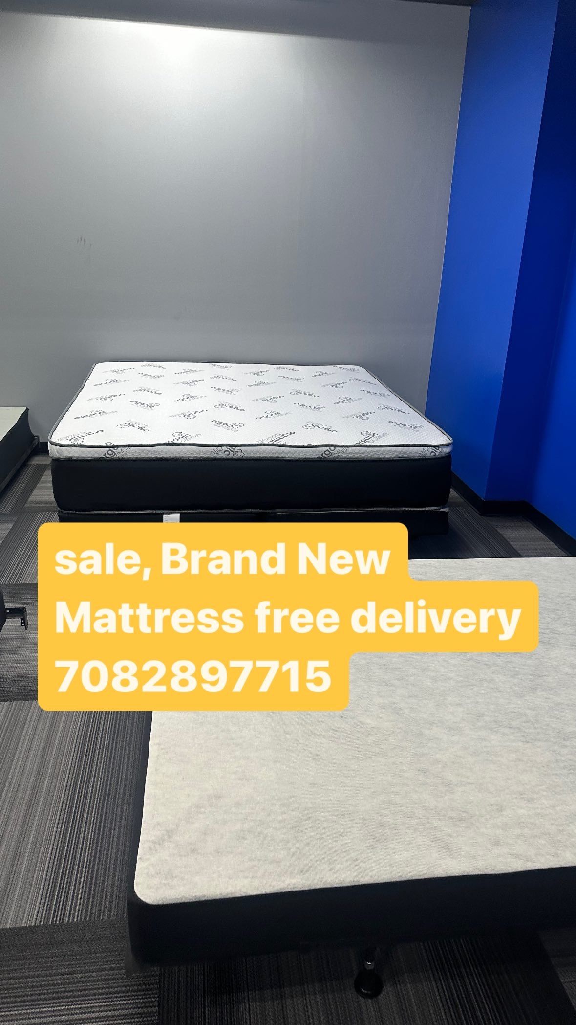 Huge sale for Mattress And Box Twin size mattress and box 150.$ full 190$ Queen 200$ king 290$. Mattress And Box and frame and headboard. King 580$ Qu