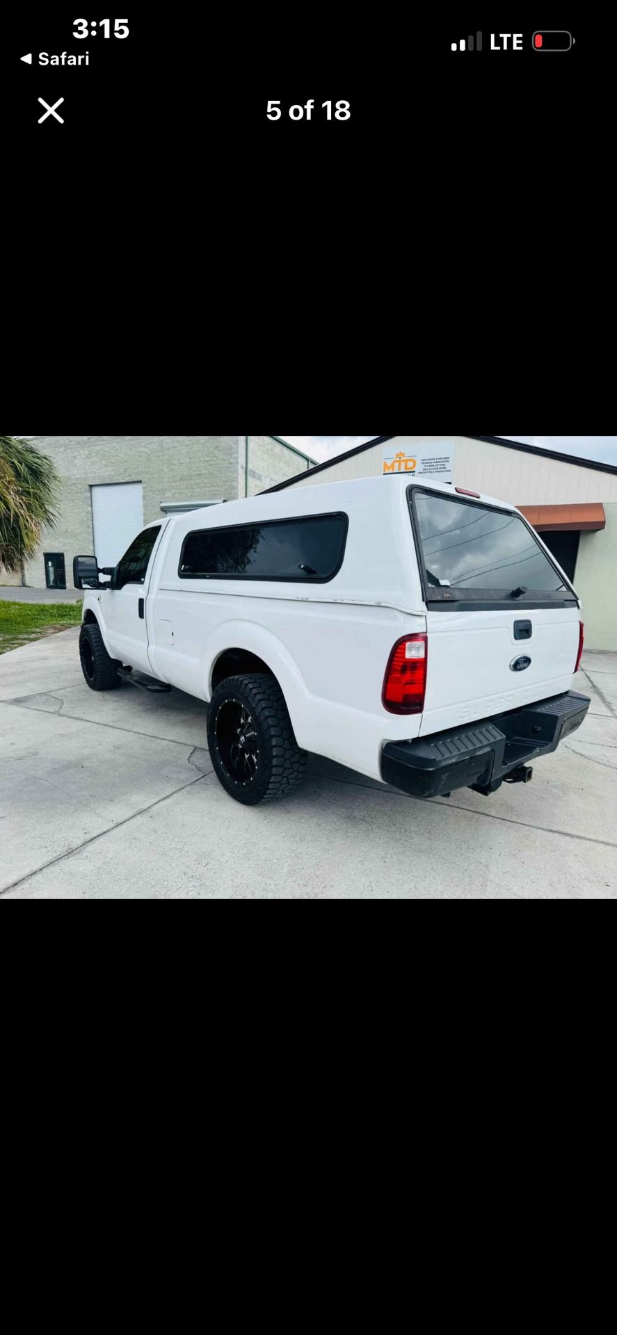 2013 Ford Truck 8.2’ Canopy