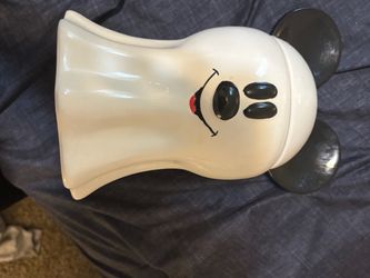 Mickey Mouse Ghost Halloween Ceramic Cookie Jar