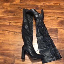 Black High Heeled Boots New In The Box
