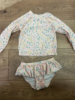 Tucker and Tate 2 piece swimsuit with long sleeves  18 months