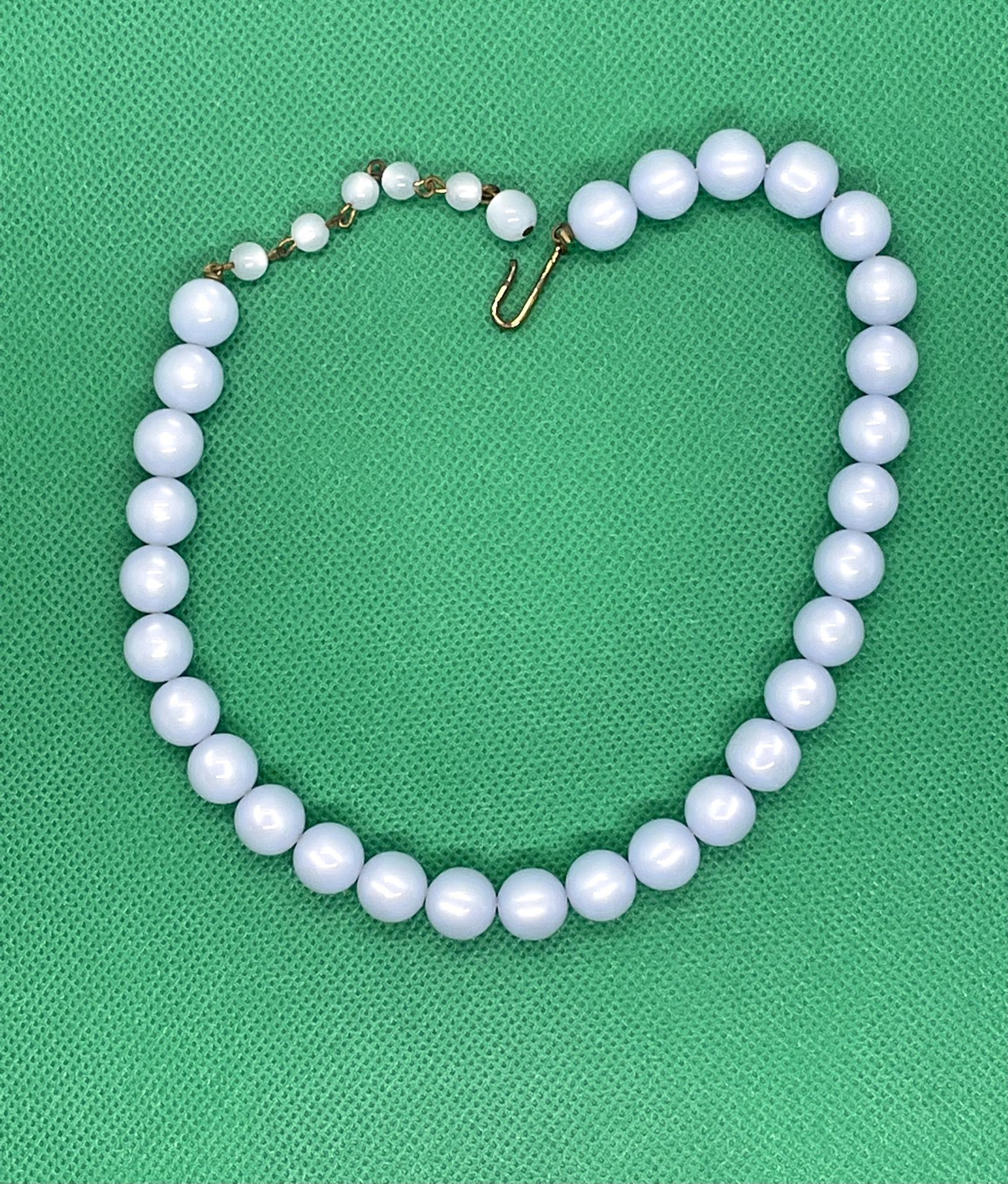 Vintage Moonglow Powder Blue Necklace