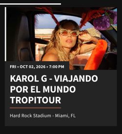 Karol G tropicoqueta tour
