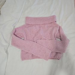 Size Medium Pink Knitted Sweater 