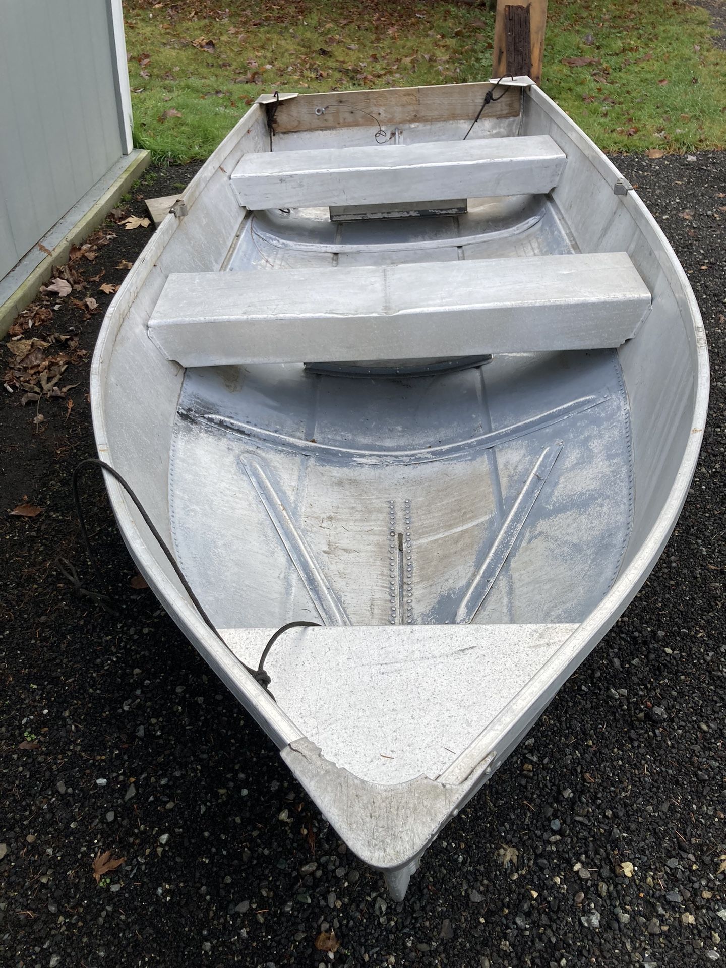 11’ Aluminum Boat.  2 HP 4 Stroke Honda Outboard
