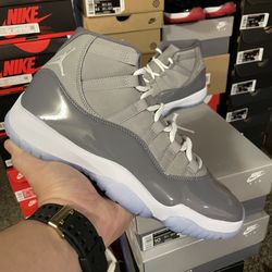 New* 2021 Nike Air JORDAN 11 Retro "Cool Grey"  MENS Size 10 US - OG All DS