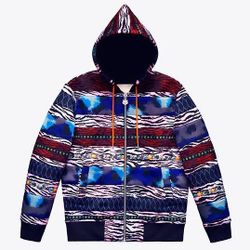 Kenzie H&M Hooded Scuba-Look Jacket M