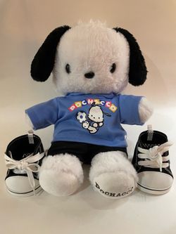 Sanrio Pochacco Build-A-Bear Plush with Outfit & Shoes