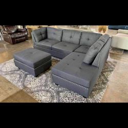 New Sectional + Ottoman 
