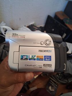 Samsung digital camcorder Sc-dc164 dvdrw memory card recordings missing charger