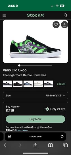 Nightmare Before Christmas Old School Vans